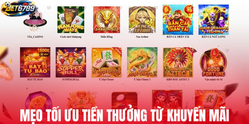Mẹo tối ưu tiền thưởng từ các ưu đãi nhà cái